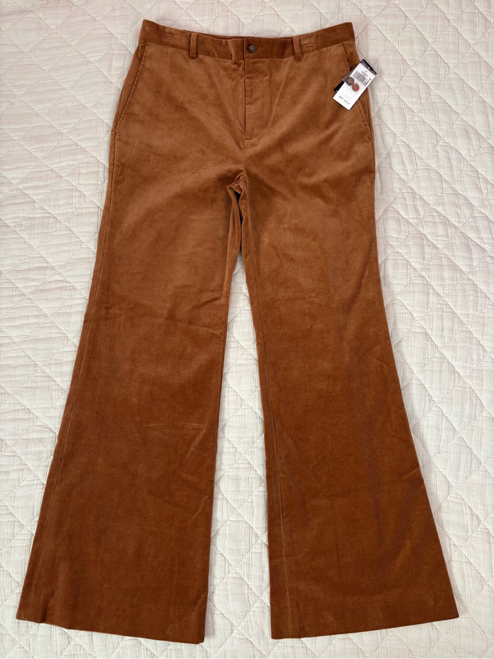 Ralph Lauren High Rise Corduroy Flare Jeans Sz 12 NWT - - Picture 8 of 11